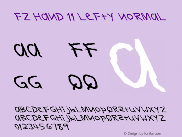 FZ HAND 11 LEFTY Normal 1.0 Thu Jan 27 04:26:24 1994图片样张