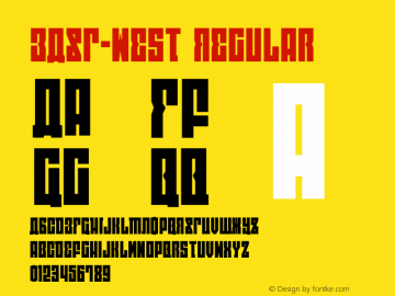 EAST-west Version 1.2; 2014 Font Sample