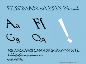 FZ ROMAN 19 LEFTY Normal 1.000图片样张