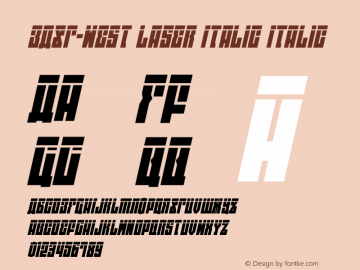 EAST-west Laser Italic Version 1.2; 2014图片样张
