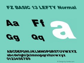 FZ BASIC 13 LEFTY Normal 1.000图片样张