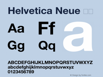 Helvetica Neue Bold 6.1d8e1图片样张