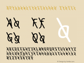 BPtypewriteSlashed Italic Version 1.000; ttfautohint (v1.6) Font Sample