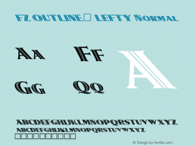 FZ OUTLINE 5 LEFTY Normal 1.0 Mon May 09 16:37:43 1994图片样张