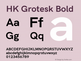 HK Grotesk Bold Version 2.300图片样张