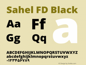 Sahel Black FD Version 2.0.0 Font Sample