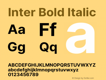 Inter Bold Version 3.008;git-672ead9a6图片样张