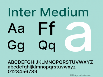 Inter Medium Version 3.009;git-2c0637eac图片样张