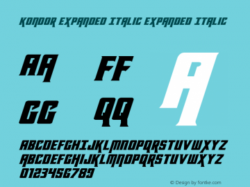 Kondor Expanded Italic Version 1.1; 2019图片样张