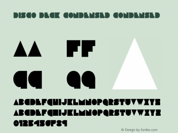 Disco Deck Condensed Version 2.1; 2017 Font Sample