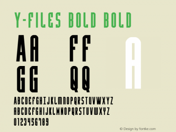 Y-Files Bold Version 1.0; 2016图片样张