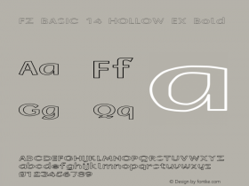 FZ BASIC 14 HOLLOW EX Bold 1.0 Thu Jan 27 23:29:31 1994图片样张