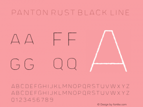 Panton Rust Black Line Version 1.000;hotconv 1.0.109;makeotfexe 2.5.65596;YWFTv17 Font Sample