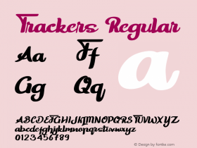 Trackers Version 1.002;Fontself Maker 3.3.0图片样张