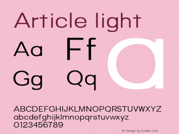 Article-light Version 1.000;hotconv 1.0.109;makeotfexe 2.5.65596;YWFTv17图片样张