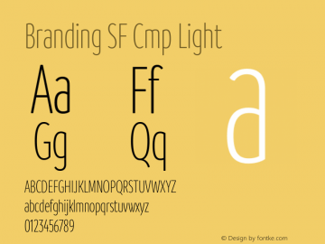 Branding SF Cmp Light Version 1.000;hotconv 1.0.109;makeotfexe 2.5.65596;YWFTv17 Font Sample