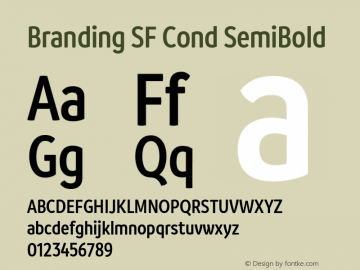 BrandingSF-CondSemiBold Version 1.000;hotconv 1.0.109;makeotfexe 2.5.65596;YWFTv17 Font Sample