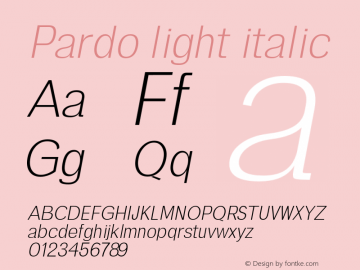 Pardo-lightitalic 0.1.0;YWFTv17图片样张