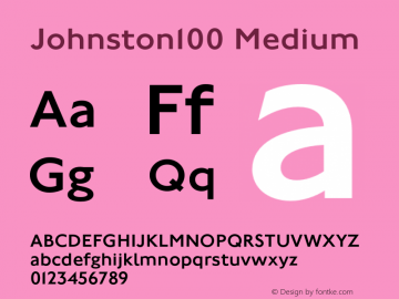 Johnston100 Medium Version 1.00图片样张