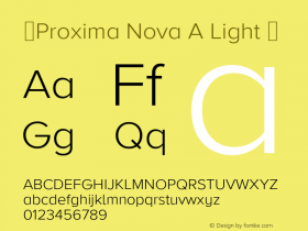 ☞Proxima Nova A Light Version 3.012;com.myfonts.marksimonson.proxima-nova.a-light.wfkit2.iQGN Font Sample