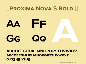 ☞Proxima Nova S Bold Version 3.012;com.myfonts.marksimonson.proxima-nova.s-bold.wfkit2.iQGN图片样张