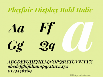 Playfair Display Bold Italic Version 1.004;PS 001.004;hotconv 1.0.70;makeotf.lib2.5.58329; ttfautohint (v0.96) -l 42 -r 42 -G 200 -x 14 -w 