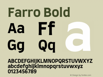 Farro Bold Version 1.101图片样张