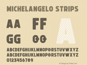 Michelangelo Strips Version 1.002;Fontself Maker 3.2.2图片样张