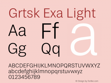 Grtsk Exa Light Version 1.000图片样张