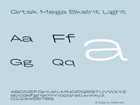Grtsk Mega Bkslnt Light Version 1.000图片样张