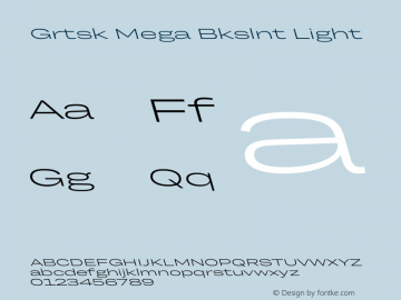 Grtsk Mega Bkslnt Light Version 1.000图片样张