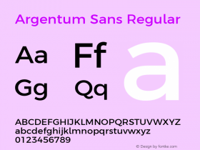 Argentum Sans Version 2.00;August 24, 2019;FontCreator 11.5.0.2425 64-bit Font Sample