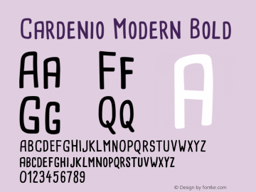 Cardenio Modern Bold Version 2.000;hotconv 1.0.109;makeotfexe 2.5.65596图片样张