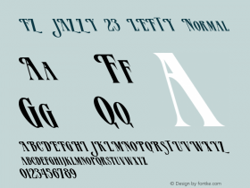 FZ JAZZY 23 LEFTY Normal 1.0 Mon Jan 24 17:30:33 1994 Font Sample