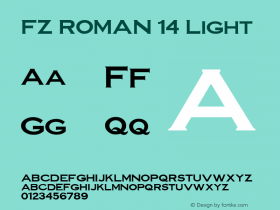 FZ ROMAN 14 Light 1.0 Wed Apr 27 13:43:25 1994图片样张