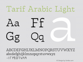 TarifArabic-Light Version 1.000;hotconv 1.0.109;makeotfexe 2.5.65596;YWFTv17 Font Sample