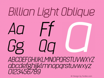 Billian Light Oblique Version 1.000图片样张
