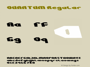 QUANTUM Version 1.00;June 23, 2019;FontCreator 11.5.0.2430 64-bit Font Sample