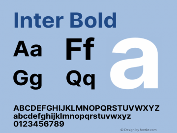 Inter Bold Version 3.010;git-aca7606f2图片样张