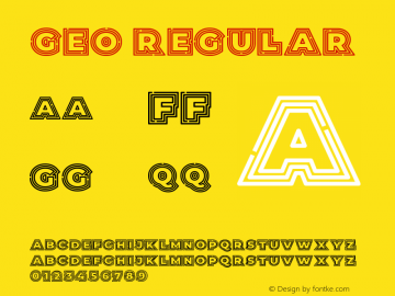 Geo Version 1.000 Font Sample