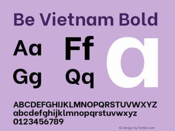 Be Vietnam Bold Version 4.000图片样张