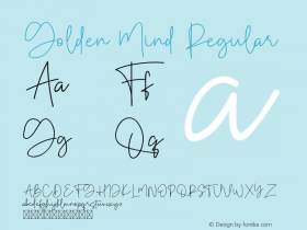 Golden Mind Version 1.002;Fontself Maker 3.3.0图片样张