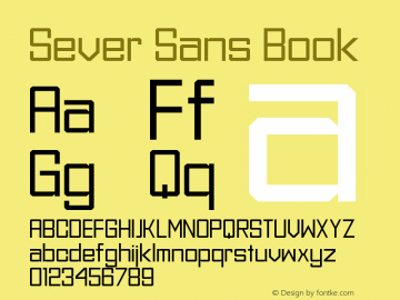Sever Sans Book Version 1.0图片样张