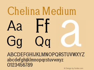 Chelina Medium 0.1.0图片样张