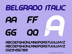 Belgrado Italic Version 1.000图片样张