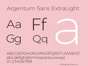 Argentum Sans ExtraLight Version 2.00;October 14, 2019;FontCreator 12.0.0.2547 64-bit; ttfautohint (v1.6)图片样张