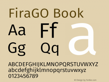 FiraGO Book Version 1.001;PS 001.001;hotconv 1.0.88;makeotf.lib2.5.64775图片样张