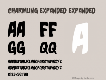 Charmling Expanded Version 1.0; 2019 Font Sample