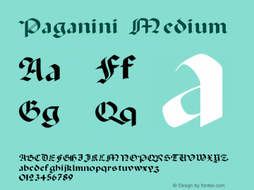 Paganini Medium Version 001.000图片样张