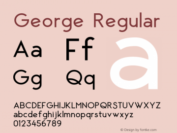 George Version 1.002;Fontself Maker 3.0.1 Font Sample